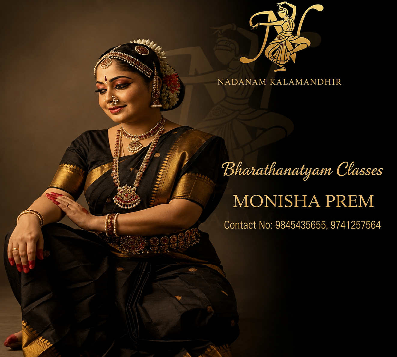 Bharatanatyam academy hero portrait